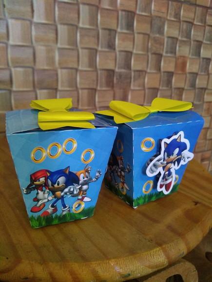 Kit com 5 Caixa Sushi - Sonic