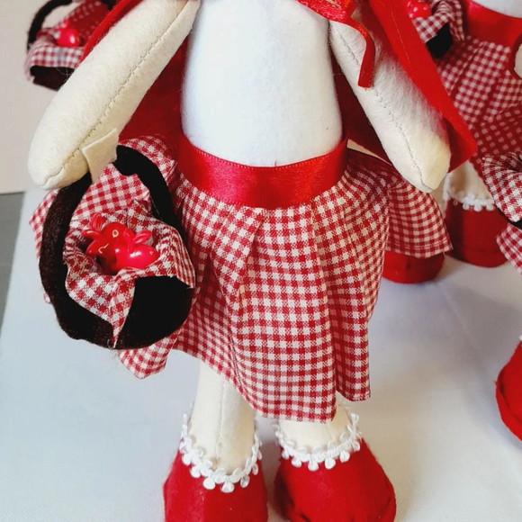 Kit com 5 Chapeuzinho Vermelho Centro de Mesa