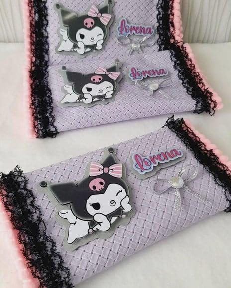 Kit com 5 Porta Kitkat Super Luxo - Kuromi