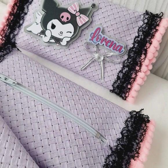 Kit com 5 Porta Kitkat Super Luxo - Kuromi