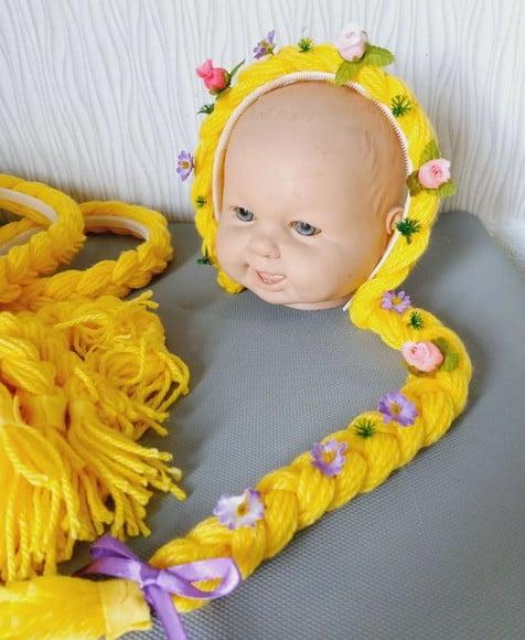Kit com 5 Tiara Rapunzel