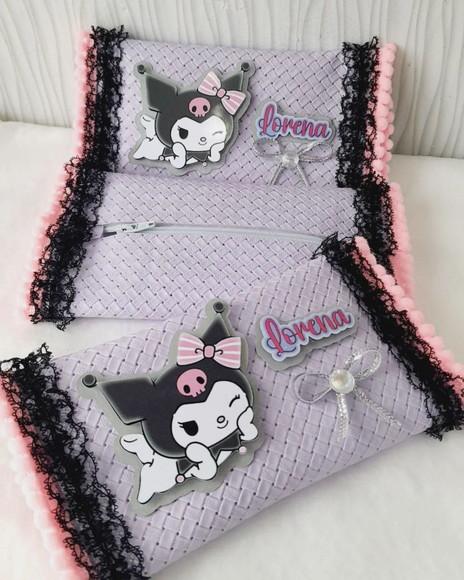 Kit com 5 Porta Kitkat Super Luxo - Kuromi