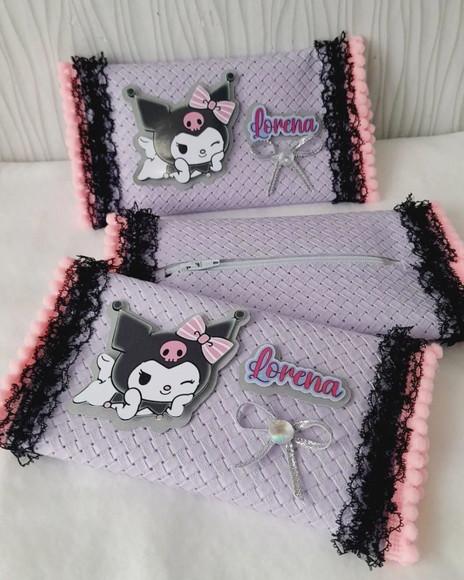 Kit com 5 Porta Kitkat Super Luxo - Kuromi