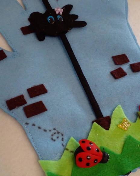 Kit Fantoche em Feltro Dona Aranha