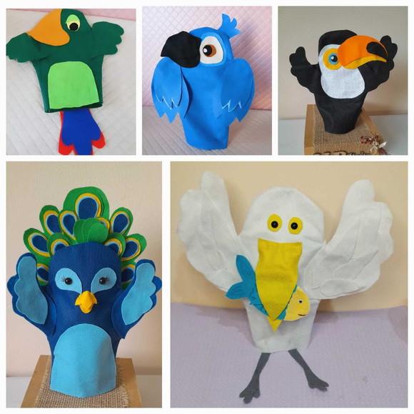 Kit Fantoches Especial - Aves