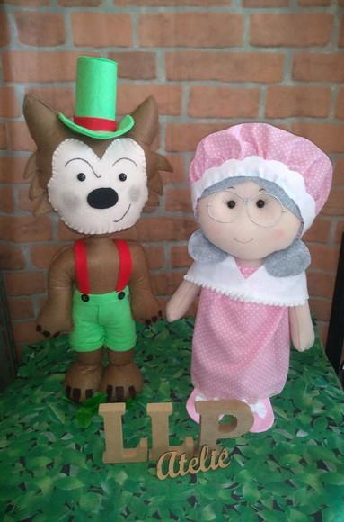 Kit vovó e lobo mau - Personagens
