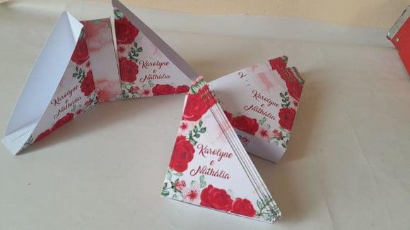 Kit20 Porta Guardanapo Vermelho Casamento, Noivado e 15 Anos