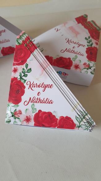 Kit20 Porta Guardanapo Vermelho Casamento, Noivado e 15 Anos