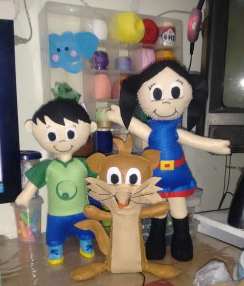 Personagem em feltro O show da Luna