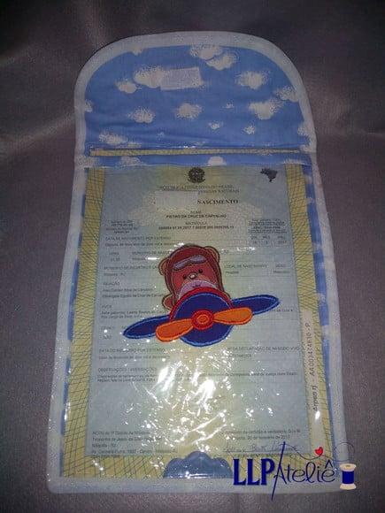 Porta certidão Nascimento