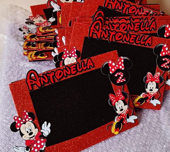 Porta Retrato em Eva com Scrap Minnie
