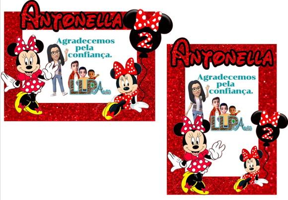 Porta Retrato em Eva com Scrap Minnie