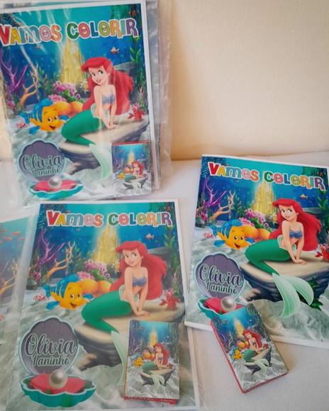 Revista de Colorir Ariel e Linguado