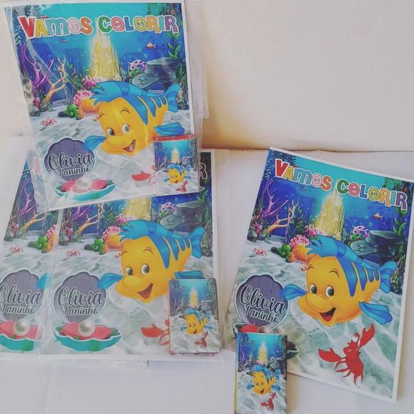 Revista de Colorir Linguadoe Ariel