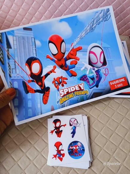 Revista de Colorir Spidey, Kit com 10 Unidades