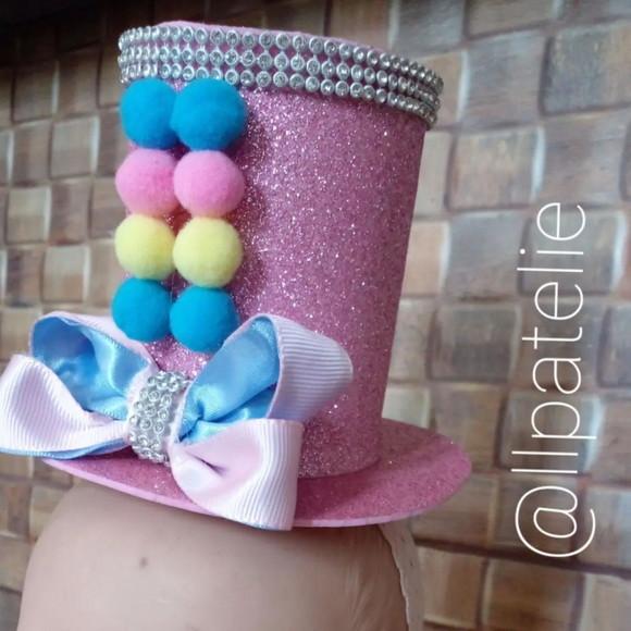 Tiara Cartola mágica - circo rosa