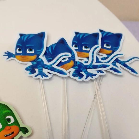 Topper Docinho ou Cupcake Kit com 20 Unidades - Pjmarks