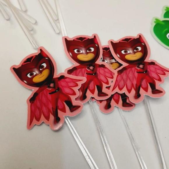 Topper Docinho ou Cupcake Kit com 20 Unidades - Pjmarks