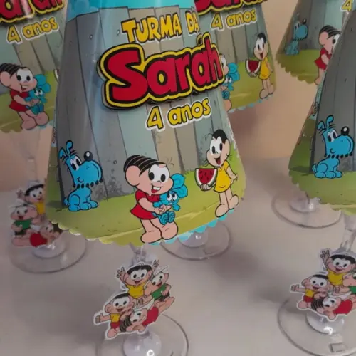 Abaju para Centro de Mesa - Turma da Mônica