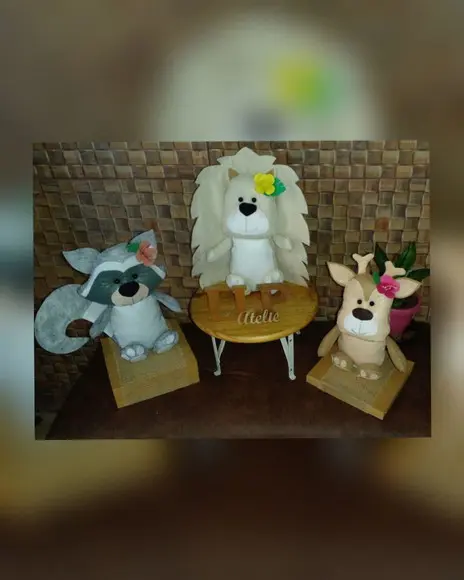 Animais Bosque em feltro