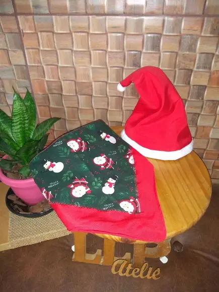 Bandana e gorro natal para pets