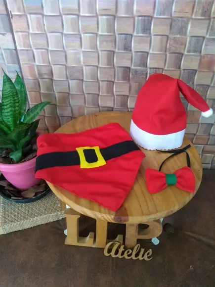 Bandana e gorro natal para pets