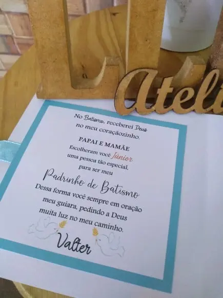 Caixa convite Batismo