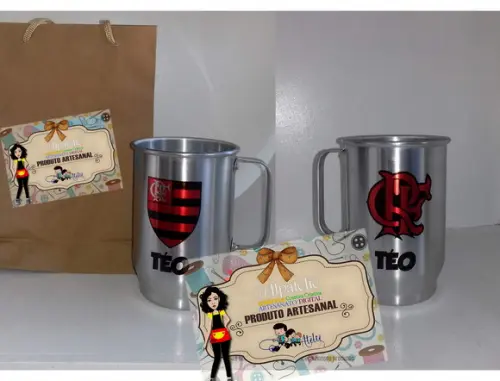 caneca de alumínio sublimada