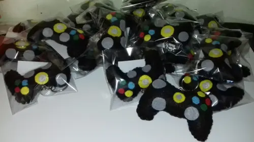 Chaveiros Controle Joystick Em Feltro