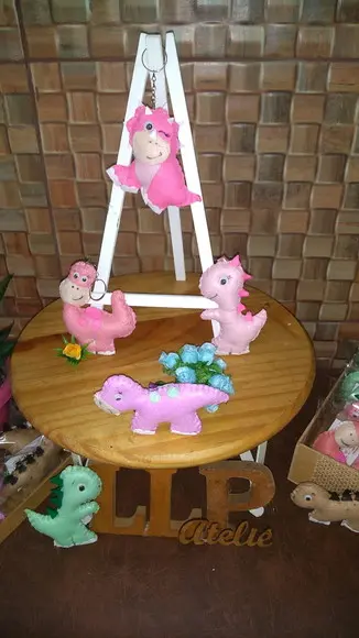Chaveiros Dinossauro Em Feltro