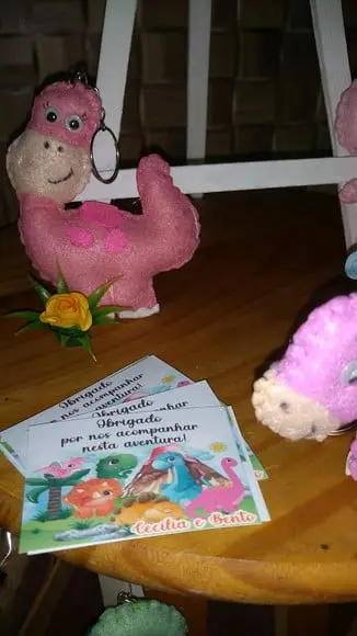 Chaveiros Dinossauro Em Feltro