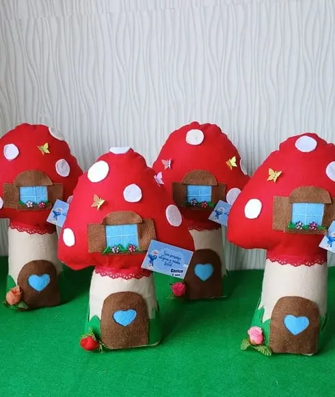 Cogumelo os Smurfs - Peso de Porta