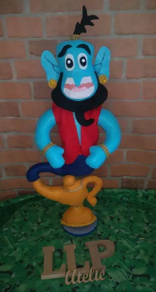 Gênio da lâmpada em feltro