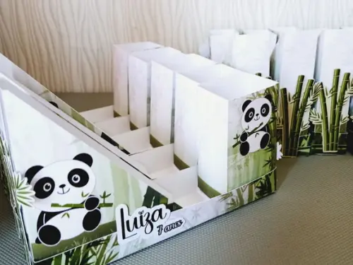 Kit 10 - Porta Guardanapos Luxo - Panda