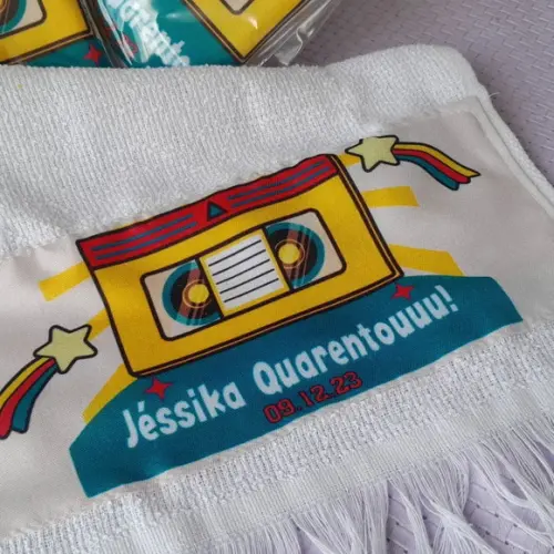 Kit 10 - Toalhas de Mão Sublimada - Anos 80