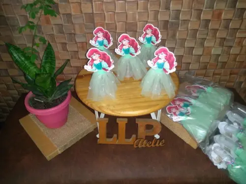 Kit 10 - Tubetes Ariel Pequena Sereia