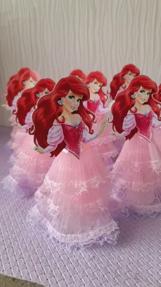 Kit 10 - Tubetes Ariel Pequena Sereia
