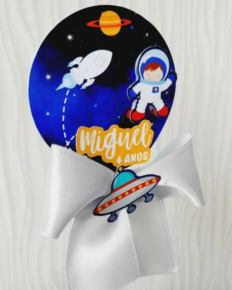 Kit 10 Cachepo Centro de Mesa - Astronauta 2