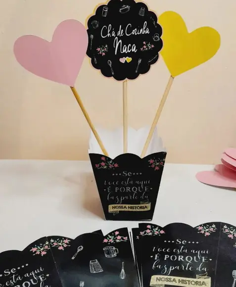 Kit 10 Cachepô Centro de Mesa Vareta Tripla Chá de Panela 02