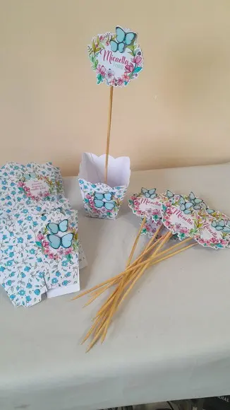 Kit 10 Cachepot Centro de Mesa Básico Jardim das Borboletas5