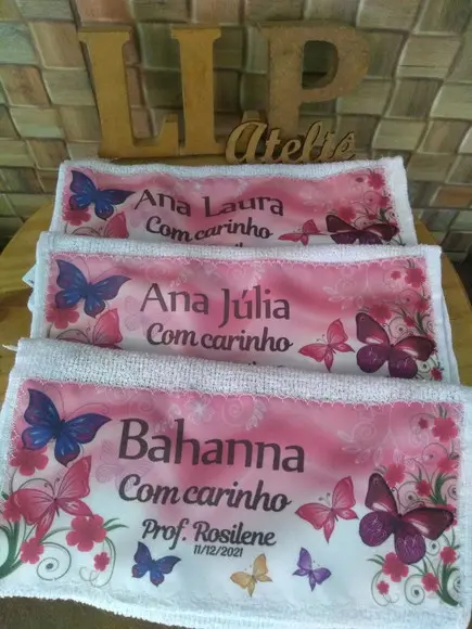 Kit 100 - Toalhas de Mão Sublimada