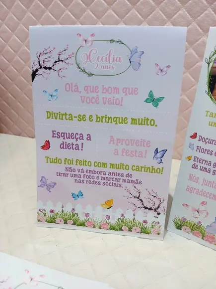 Kit 14 Display Mesa - Placa de Agradecimento Frete e Verso