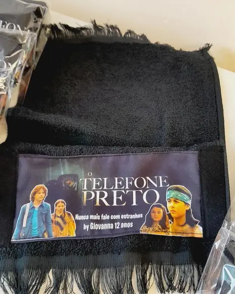 Kit 15 - Toalhas de Mão Sublimada - o Telefone Preto