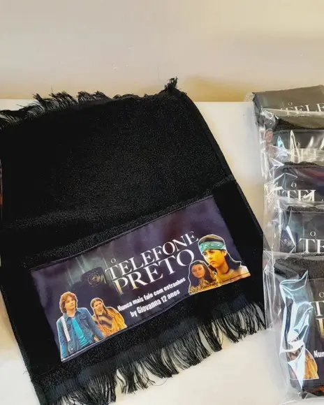 Kit 15 - Toalhas de Mão Sublimada - o Telefone Preto