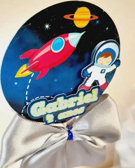 Kit 15 Cachepo Centro de Mesa - Astronauta
