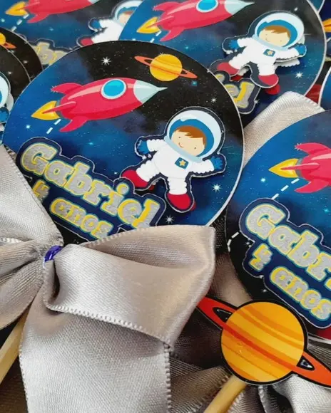 Kit 15 Cachepo Centro de Mesa - Astronauta