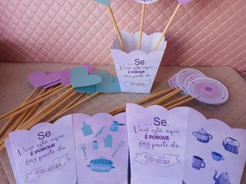 Kit 15 Cachepô Centro de Mesa Vareta Tripla - Chá de Panela