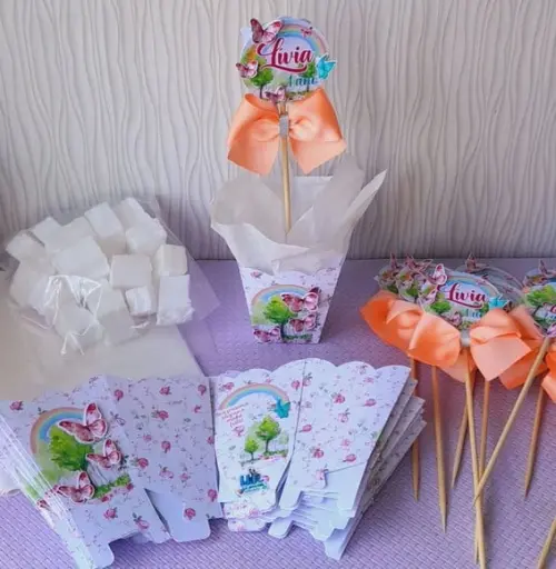 Kit 15 Cachepô Centro Mesa Super Luxo Jardim das Borboletas3
