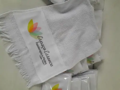 Kit 170 Toalha de Mão Sublimada - com a Logo da Sua Empresa