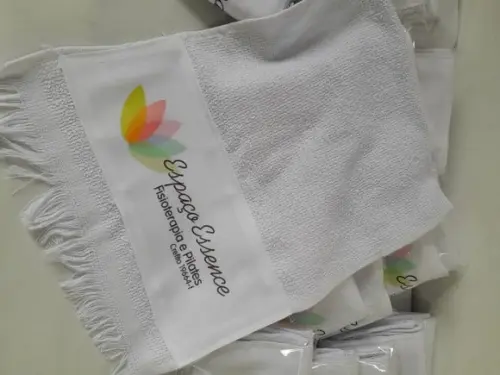 Kit 170 Toalha de Mão Sublimada - com a Logo da Sua Empresa